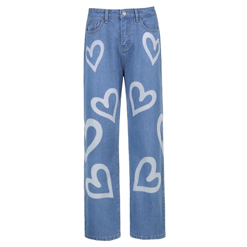 Ripley - JEAN PEACE AND LOVE PARA MUJER ESTAMPADO 'HEARTS'