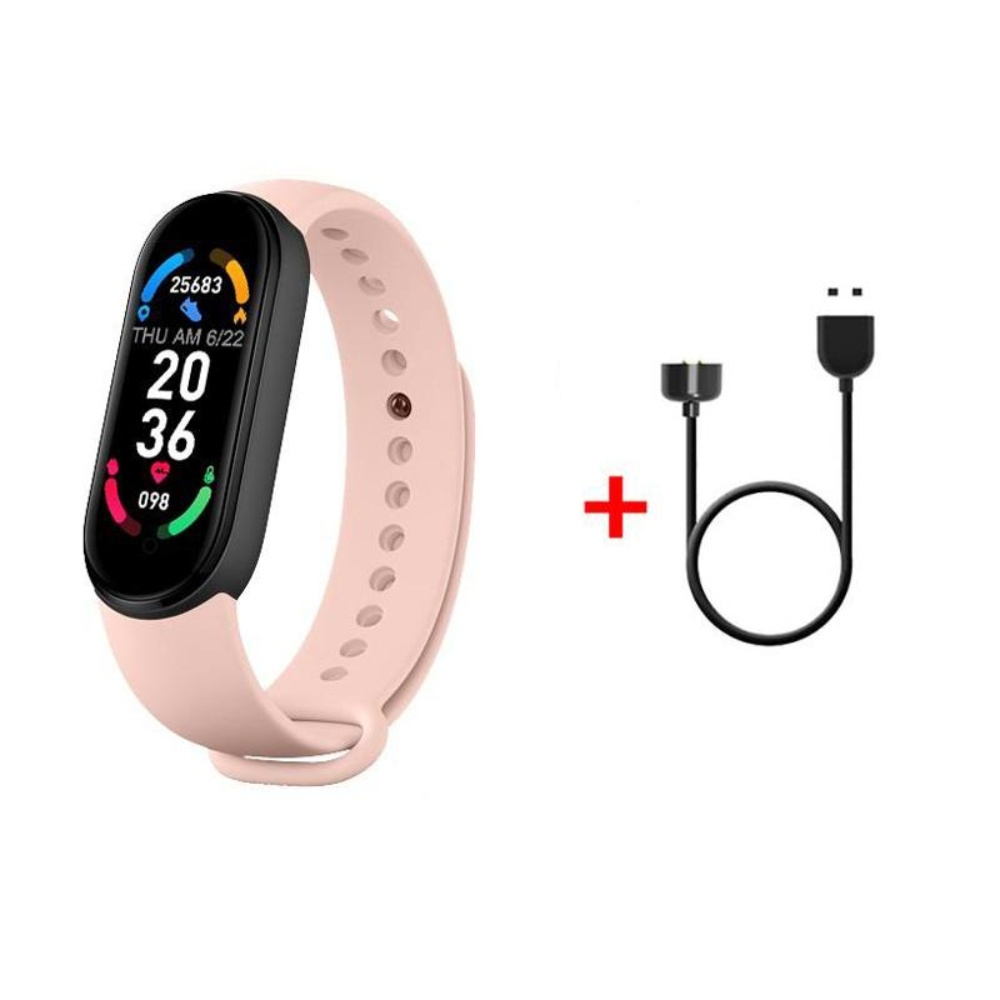 Ripley - SMART BAND M6 MULTIFUNCIONES ROSADO