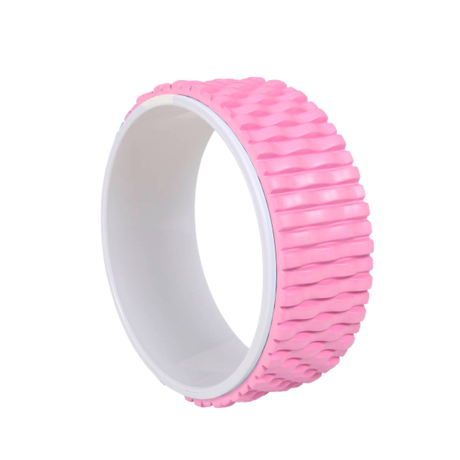 Pure2Improve Yoga Wheel – 34 Cm Diameter For Stretching, Balance & Backbends | Pink & White - View #11