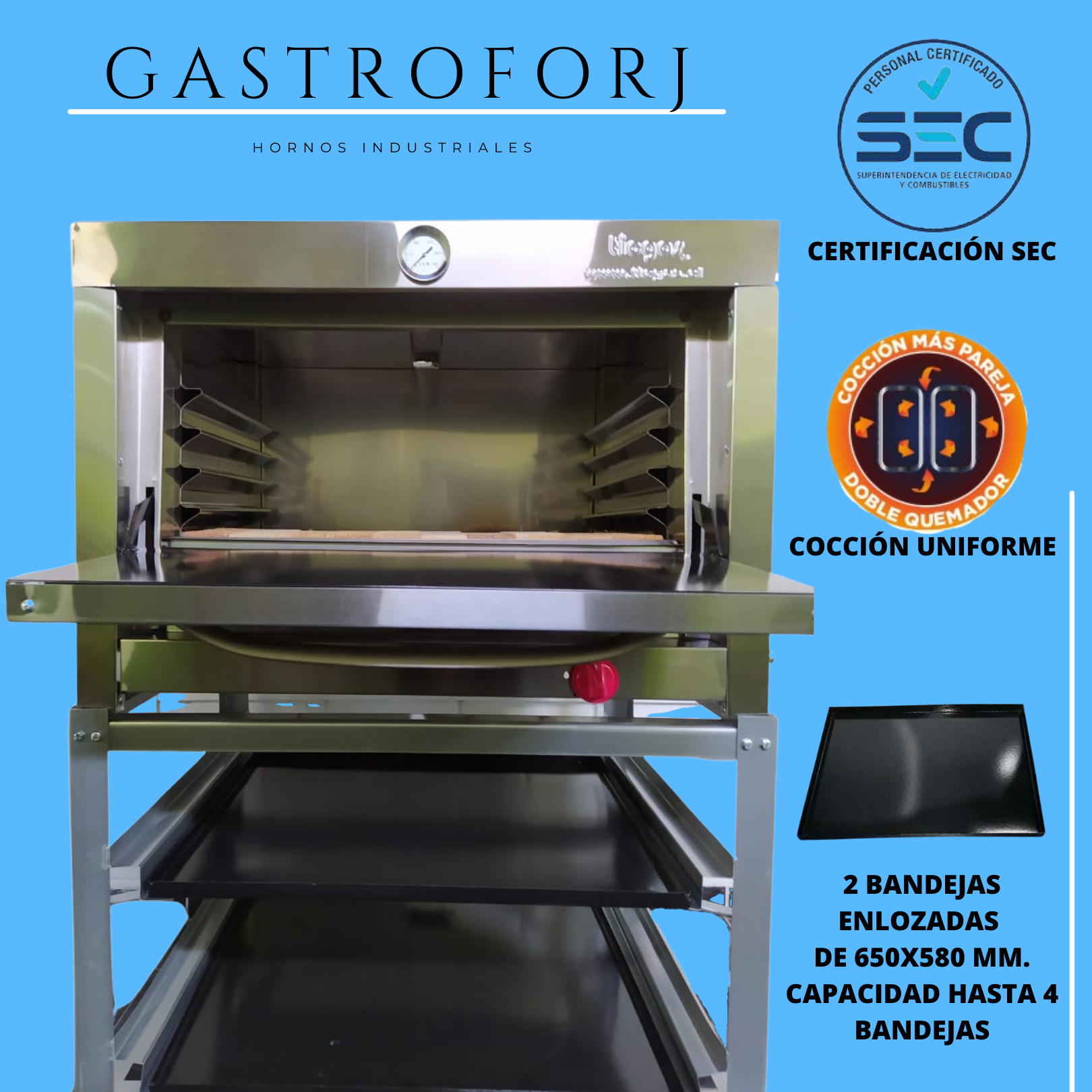 Ripley - HORNO INDUSTRIAL A GAS UNA CAMARA TICGAS