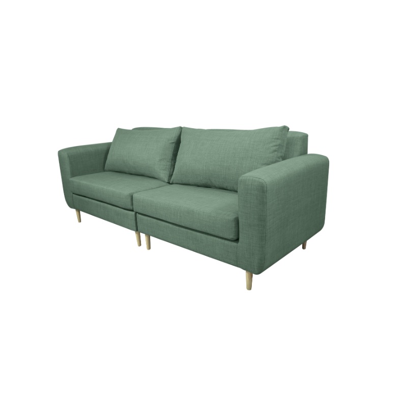 Ripley SOFA BOLLEN CHENILLE TIPO LINO VERDE 3 CUERPOS