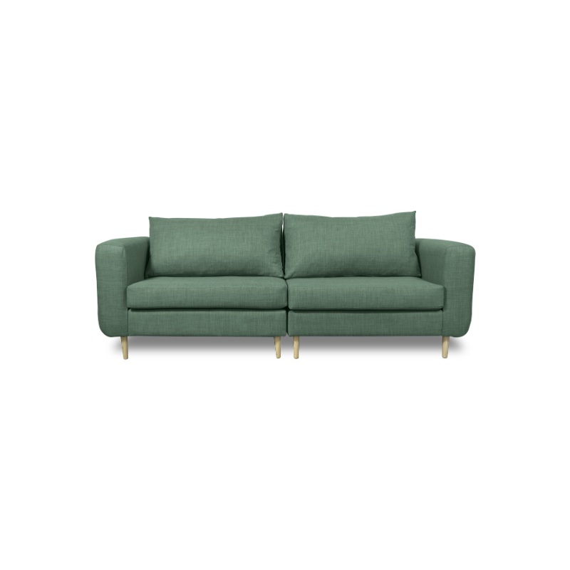 Ripley SOFA BOLLEN CHENILLE TIPO LINO VERDE 3 CUERPOS