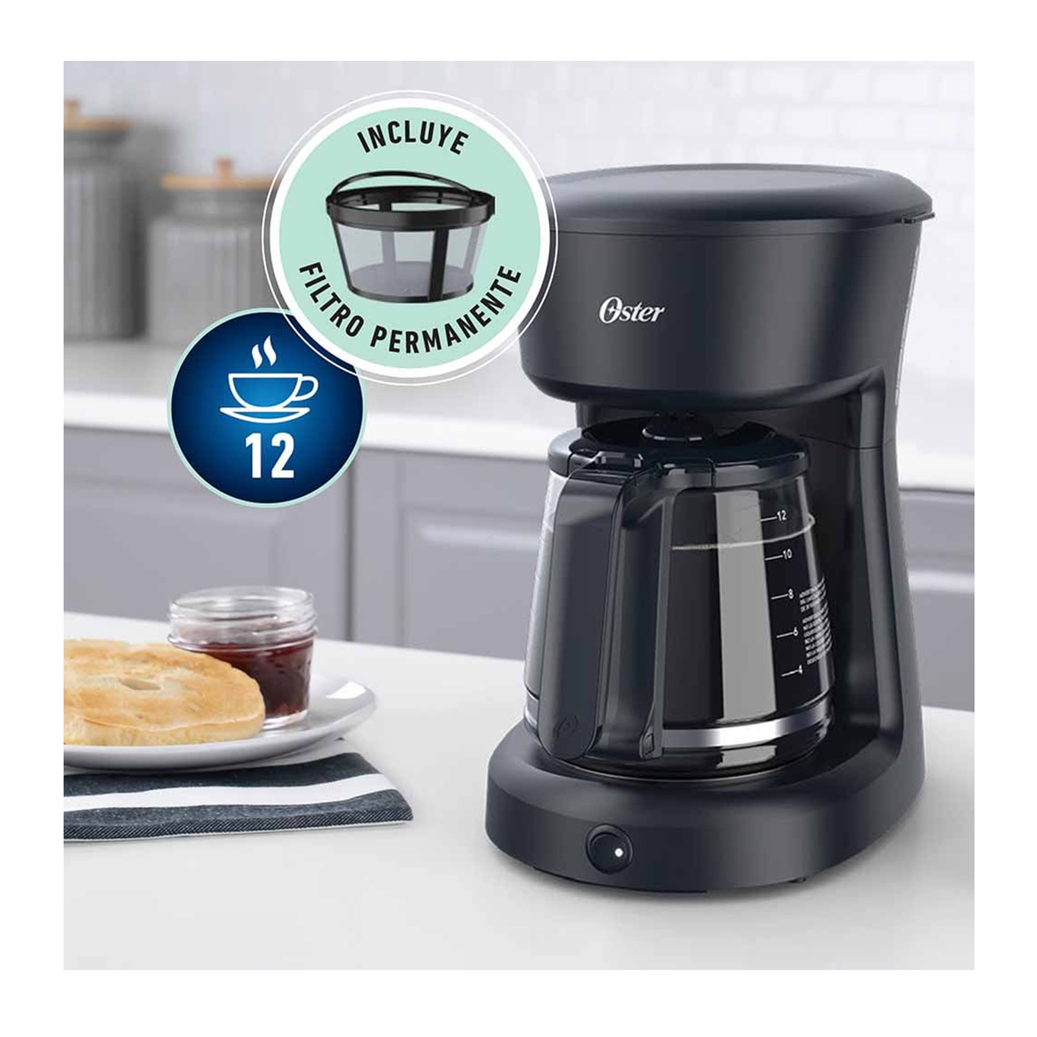 Ripley - CAFETERA OSTER 12 TAZAS