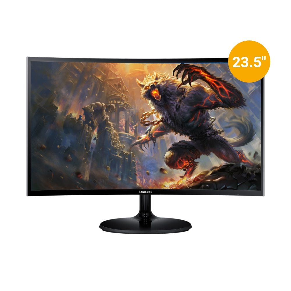 Ripley - MONITOR CURVO SAMSUNG LC24F390FHLXPE LED 23.5' 1920 X 1080 FULL HD