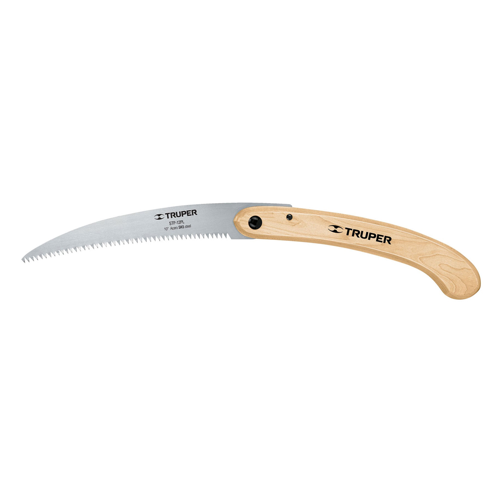 Ripley - SERRUCHO CURVO PODA 12' MANGO MADERA PLEGABLE TRUPER 18178