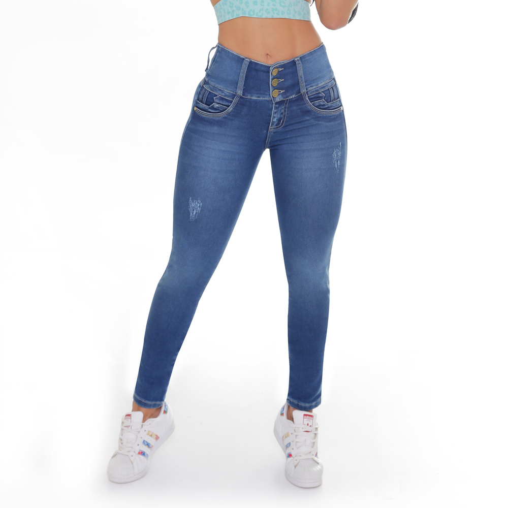 Ripley - JEANS COLOMBIANO LEVANTA COLA 13898 CHEVIOTTO