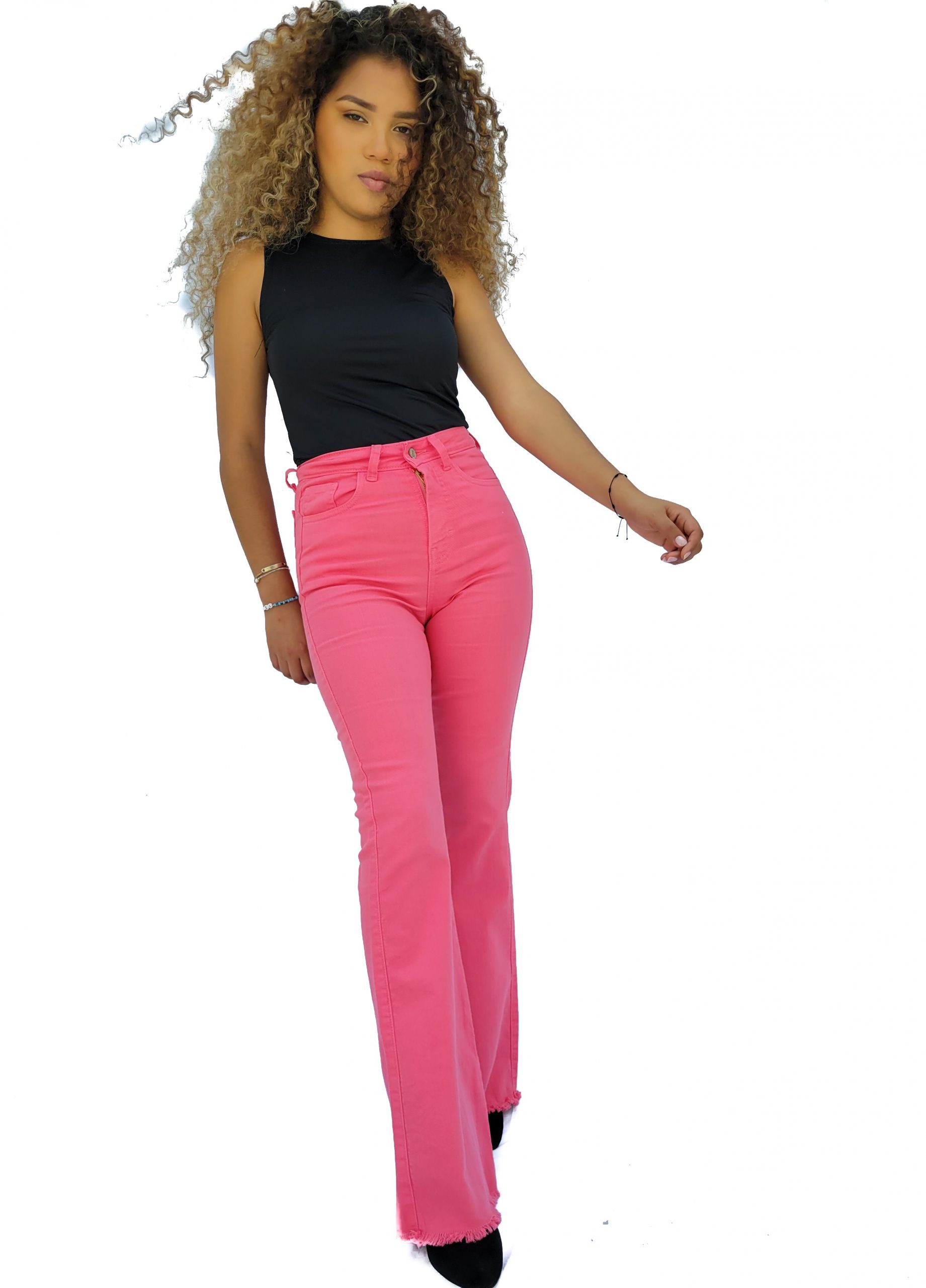 Ripley - PANTALON FLARE JEANS MUJER HOLY CHIC