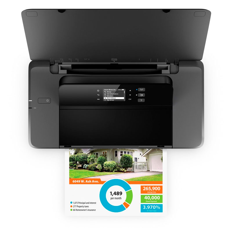 Ripley - IMPRESORA PORTÁTIL HP OFFICEJET 200, 20 PPM/19 PPM, 1200DPI,  BLUETOOTH/WI-FI.