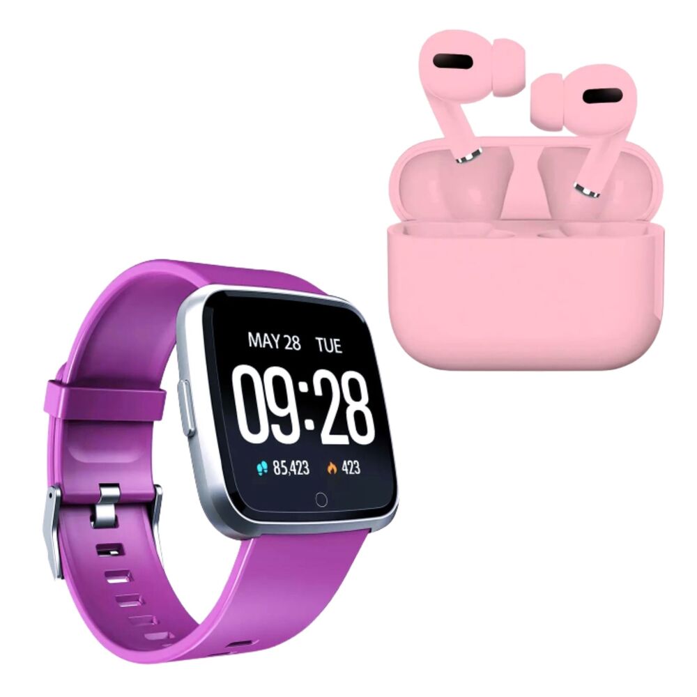 Smartwatch Lozt Oxímetro- Morado – Boxy Regalos