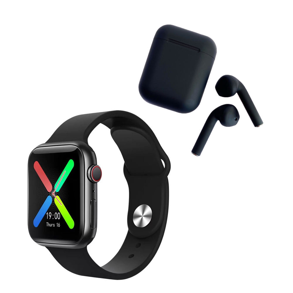Ripley - SMARTWATCH HANDS UP T500 PLUS NEGRO Y AUDIFONO I12 NEGRO