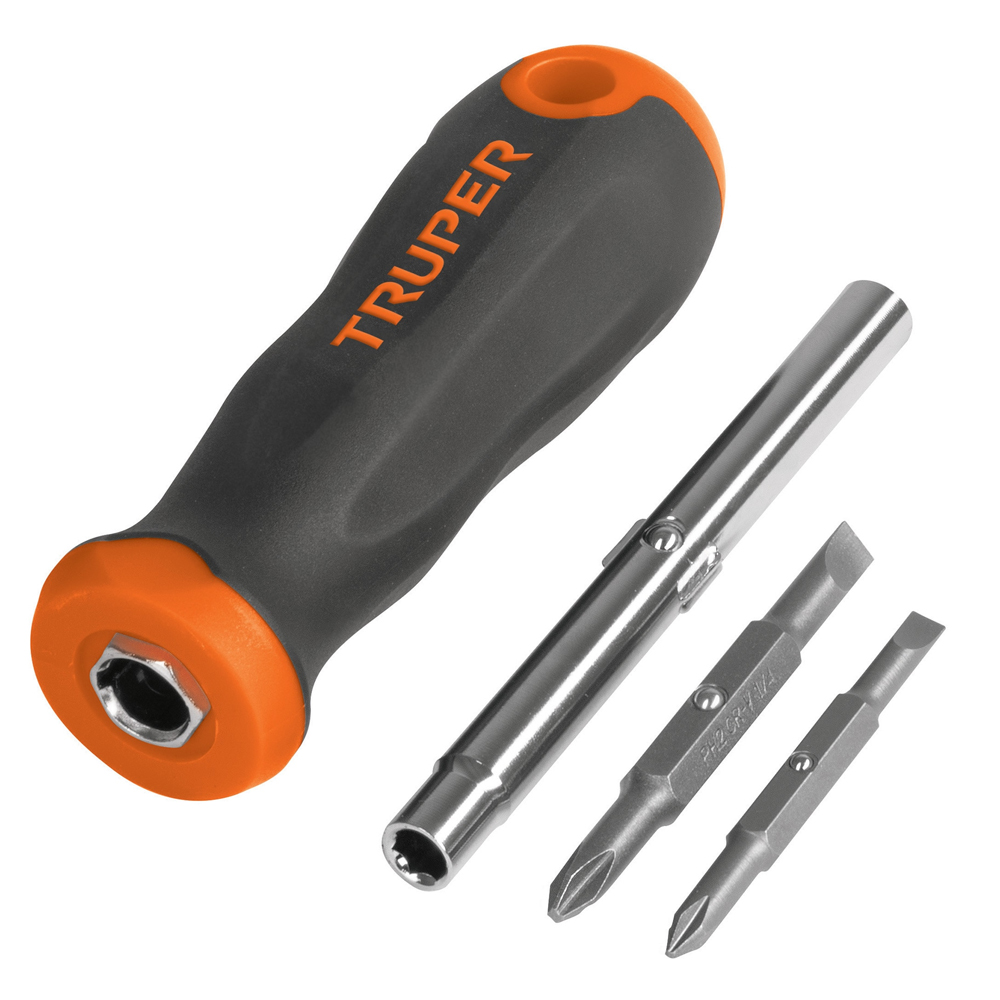 Ripley - DESARMADOR TRUPER 14200 2 PUNTAS DOBLES/BARRA 2 CAJAS HEX.