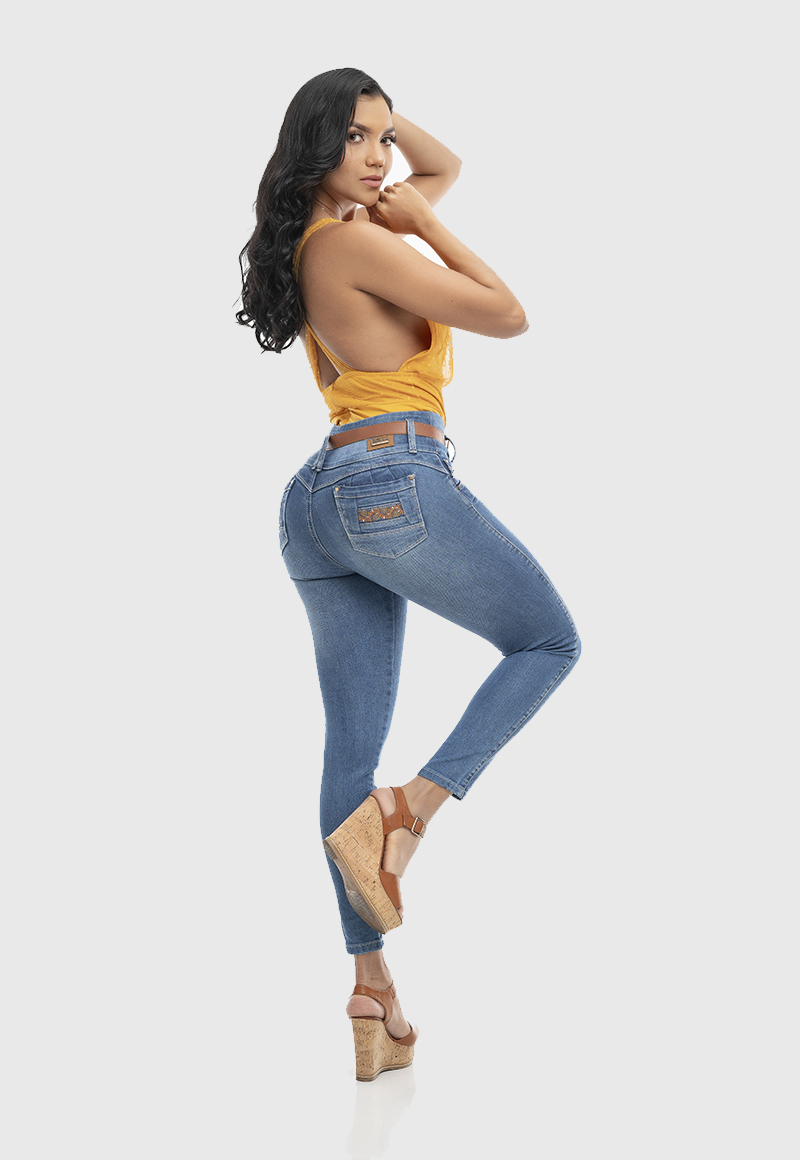Ripley - JEANS MUJER LEVANTA COLA FASCINATE