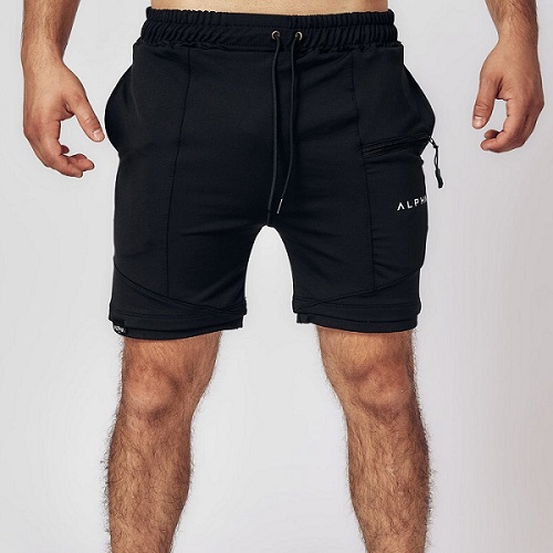 Ripley - SHORT DEPORTIVO ALPHA FIT CON LICRA PARA HOMBRE