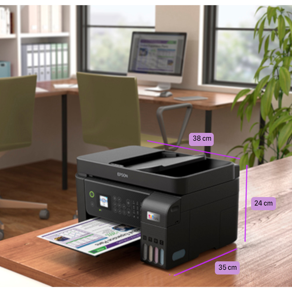 Ripley - COMBO IMPRESORA MULTIFUNCIONAL EPSON ECOTANK L5290 CON WIFI Y ADF  FAX + 1 BOTELLA DE TINTA T544 NEGRA DE 65 ML