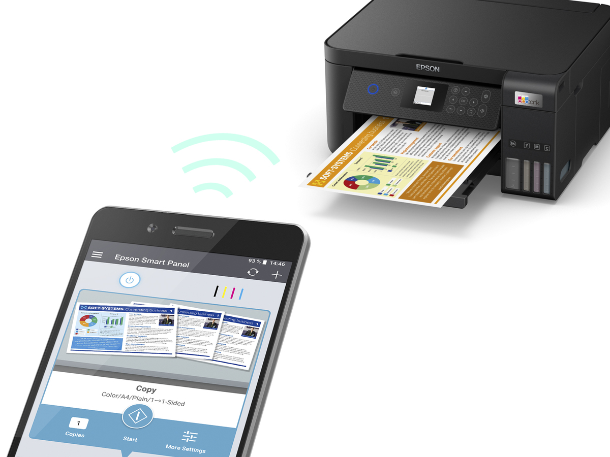 Ripley - COMBO IMPRESORA MULTIFUNCIONAL EPSON ECOTANK L4260 WIFI DÚPLEX  AUTOMÁTICO + 1 BOTELLA DE TINTA T504 NEGRA DE 127 ML