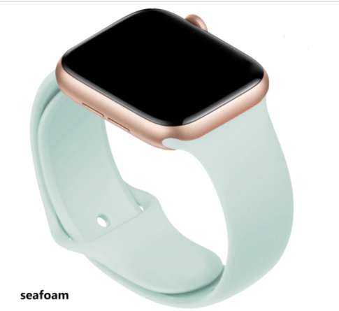 Ripley - CORREA DE SILICONA AZUL BEBE PARA APPLEWATCH 42/44/45 MM SERIE 4,  5, 6