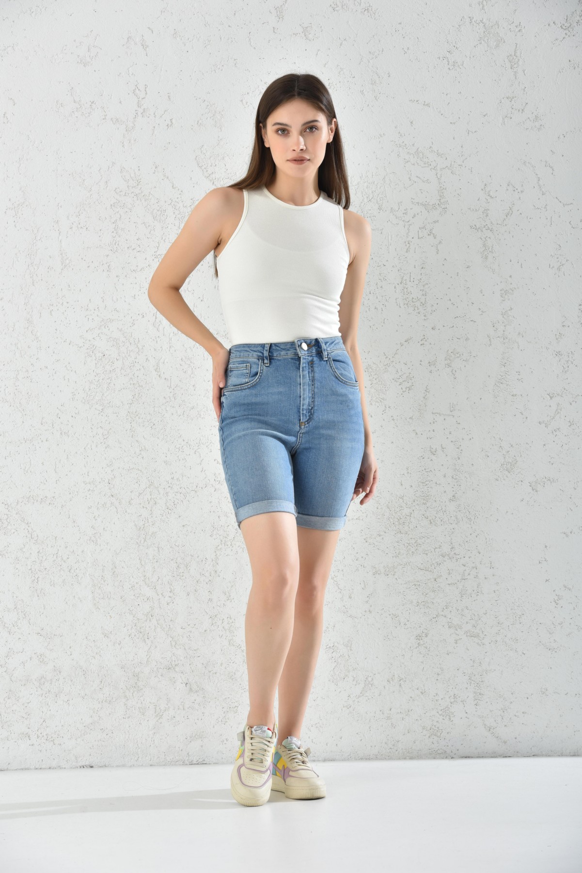 Ripley - SHORT MUJER SARAH\u0026ELLA AZUL