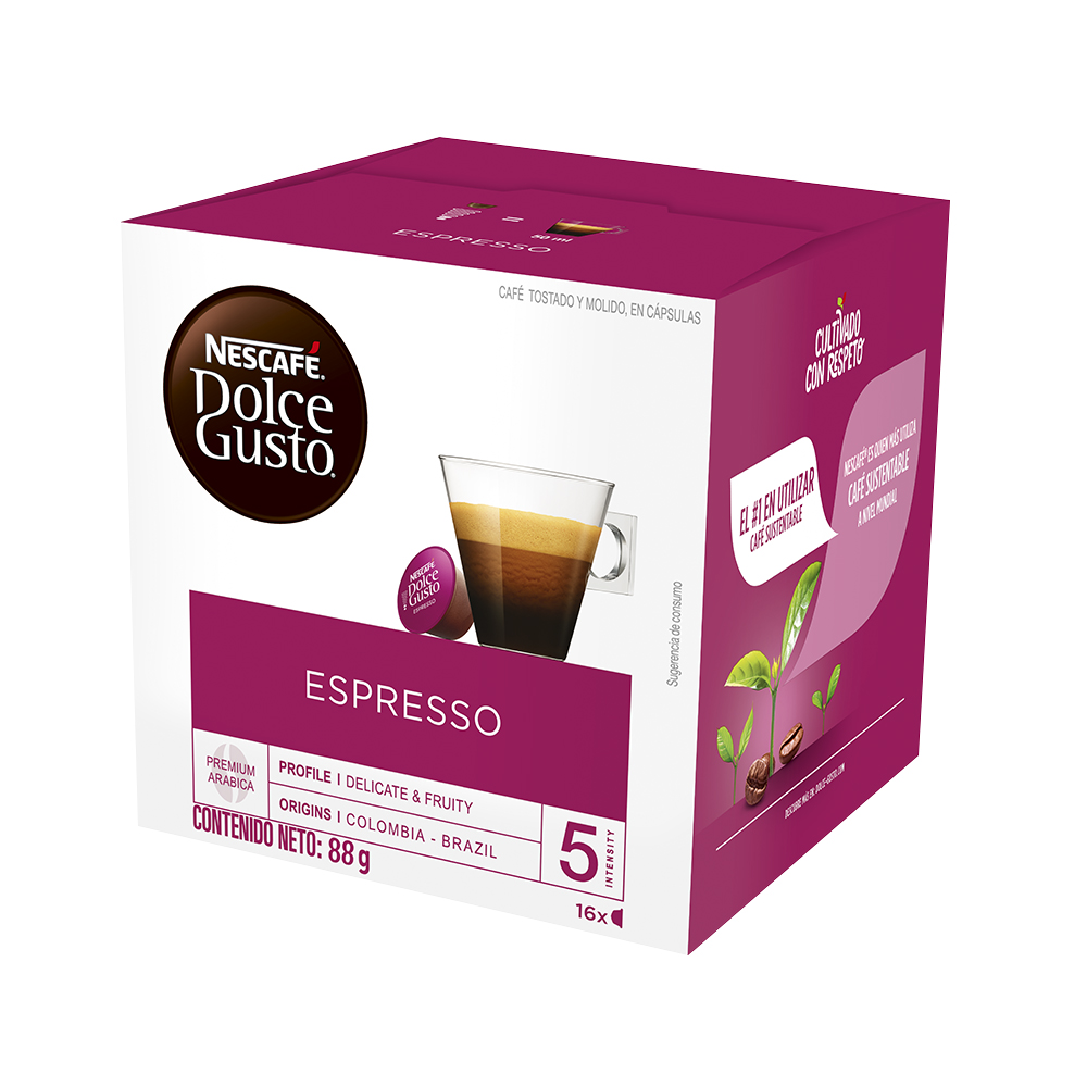 Ripley - CÁPSULAS DE CAFÉ NESCAFÉ® DOLCE GUSTO® ESPRESSO CAJA DE 16 UNIDADES