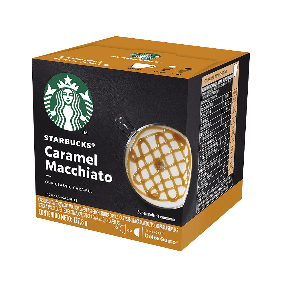 Ripley - CÁPSULAS DE CAFÉ STARBUCKS® CARAMEL MACCHIATO CAJA DE 12 UNIDADES