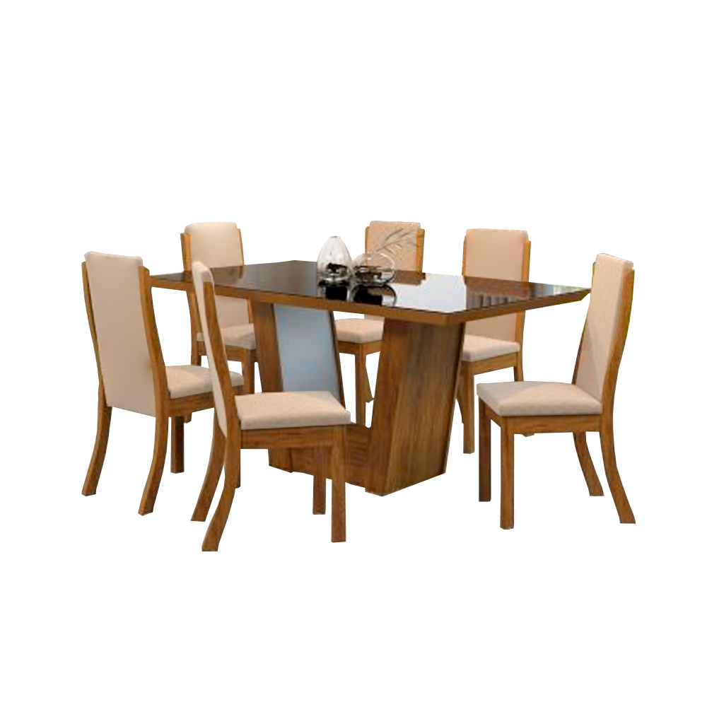 Ripley JUEGO DE COMEDOR HOME PREMIUM VALERIA 6 SILLAS