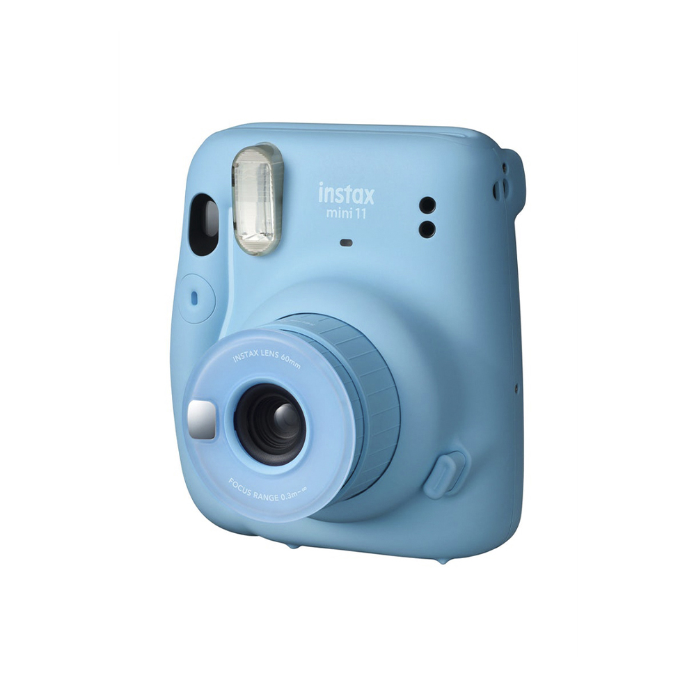 Ripley - CÁMARA FUJIFILM INSTAX MINI 11 CELESTE + PACK DE PELÍCULAS X 20 +  ESTUCHE CELESTE