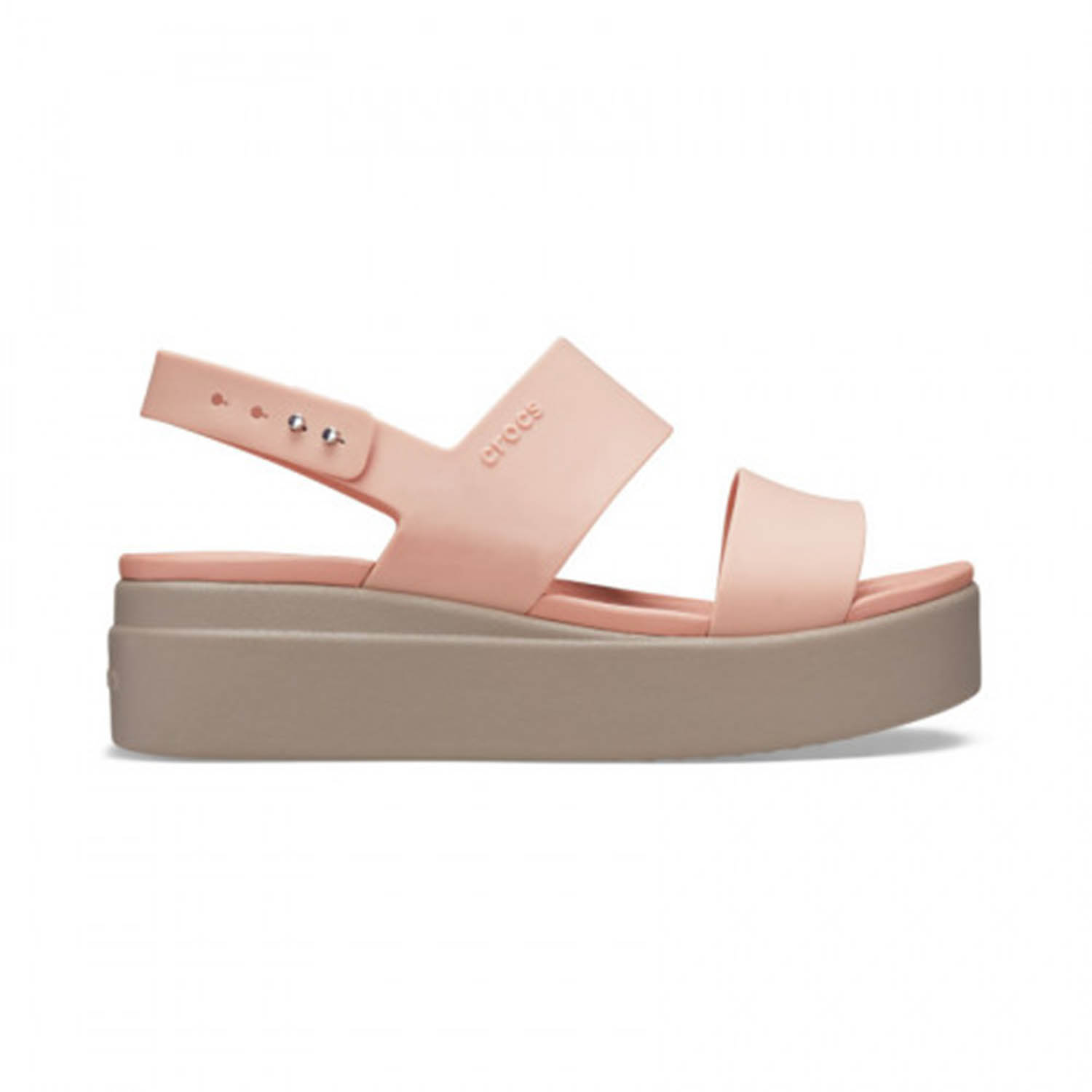 Ripley - CROCS SANDALIAS BROOKLYN LOW WEDGE MUJER PALO ROSA 206453-6RT