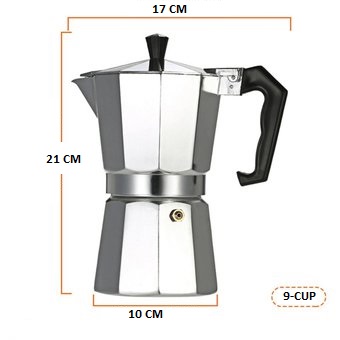 Ripley - CAFETERA ITALIANA 9 TZAS ALUMINIO