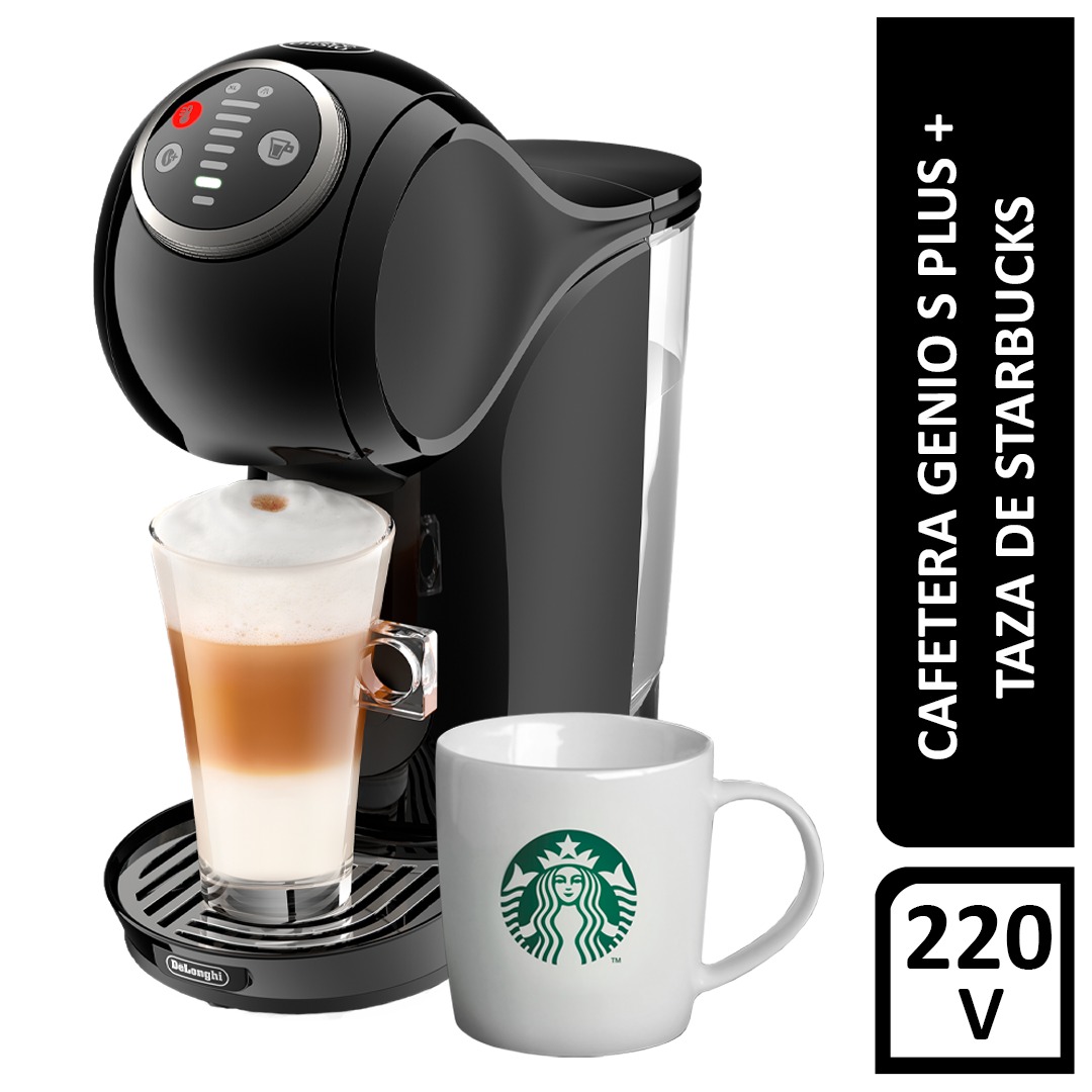 Cafetera DOLCE GUSTO DELONGHI GENIO PLUS EDG315B negra