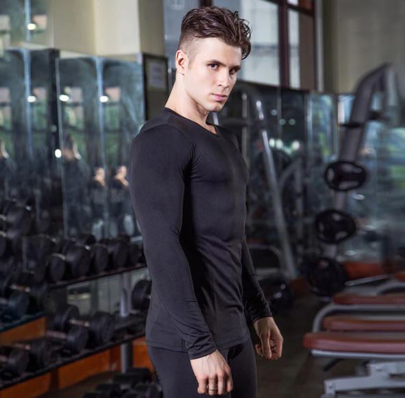 Ripley - POLO DEPORTIVO DE COMPRESION PARA HOMBRES, CAMISETA LICRADA FITNES  FUTBOL GIMNASIO