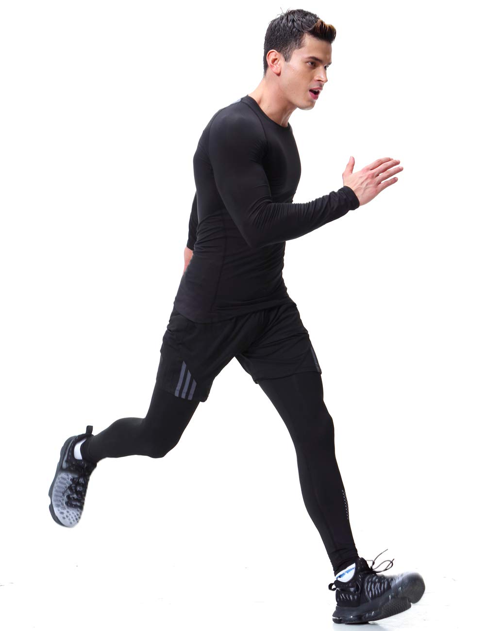 Ripley - PANTALON DEPORTIVO DE COMPRESION PARA HOMBRES, CALENTADOR LICRADO  FITNESS FUTBOL GIMNASIO