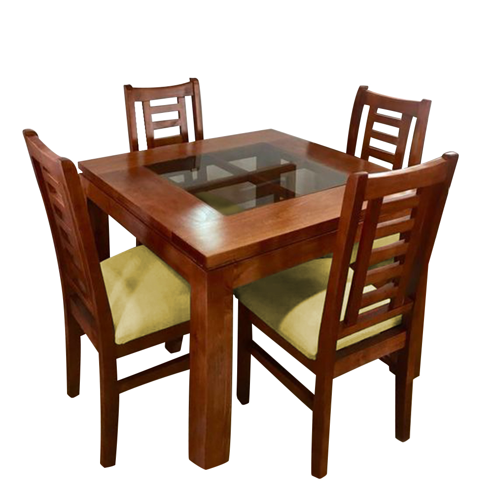 Ripley JUEGO DE COMEDOR HOME PREMIUM MERIDA 4 SILLAS