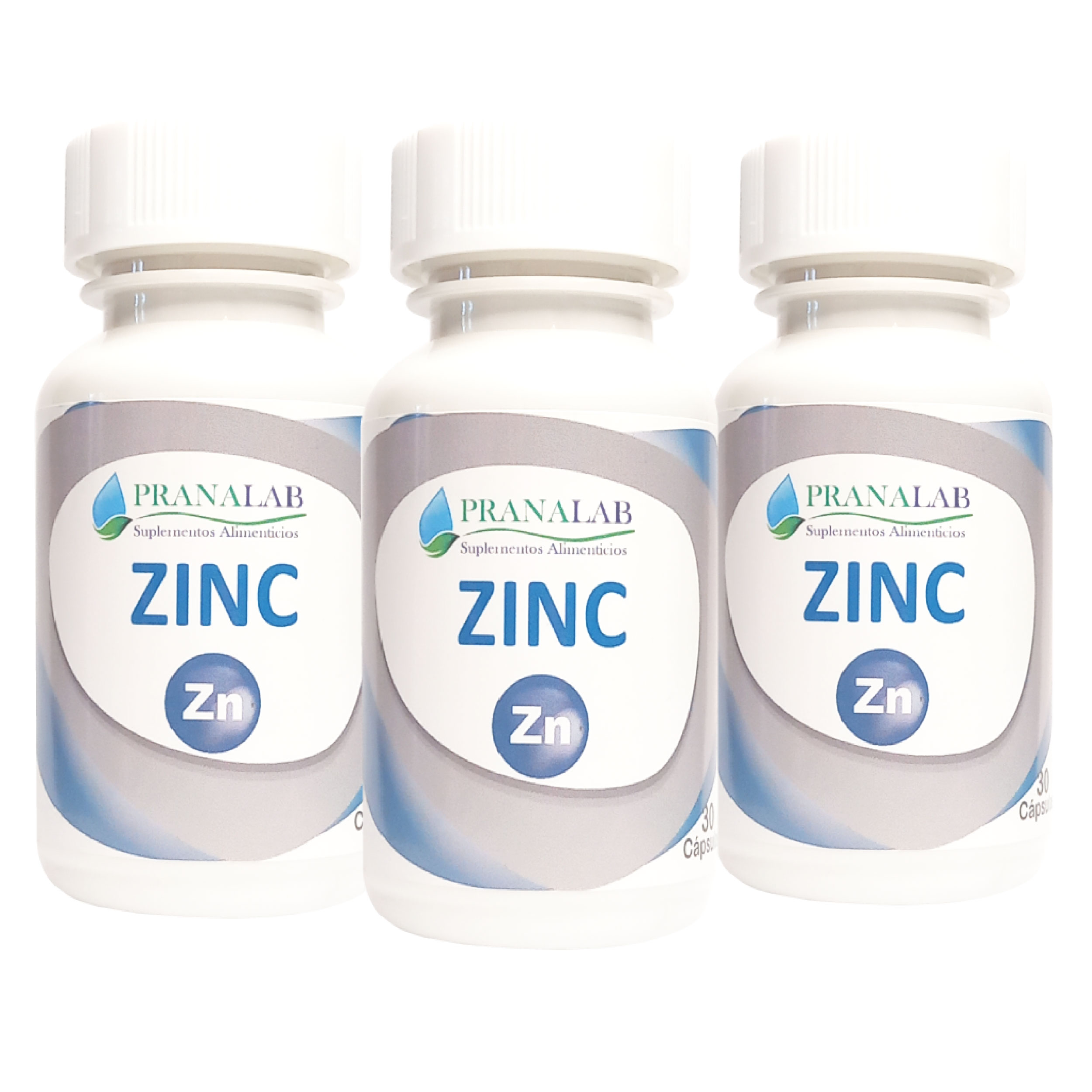 ZINC 15 MG 30 CÁPSULAS PACK 3 FRASCOS - 1