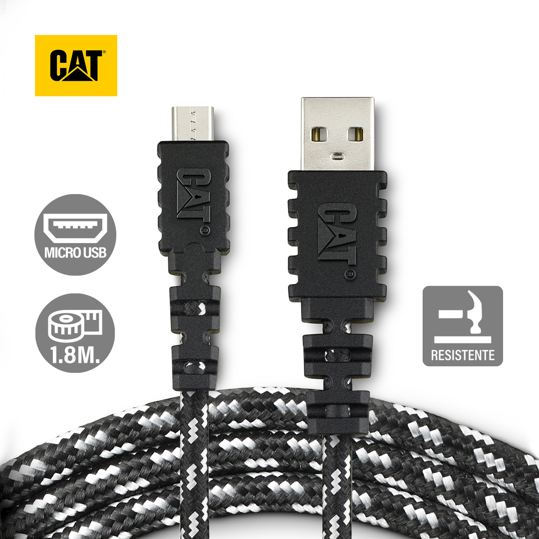 Ripley CAT CABLE CARGADOR RESISTENTE SINCRONIZADOR USBMICRO USB 1
