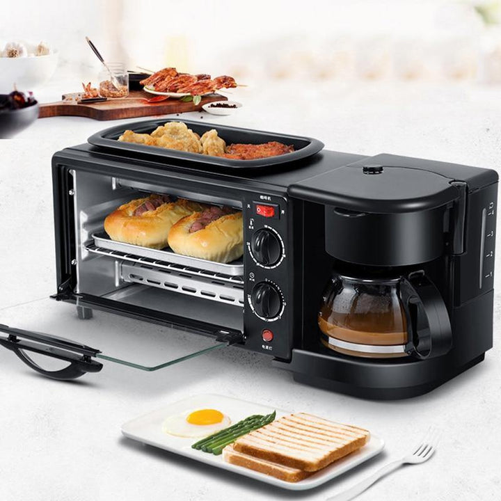 Ripley - HORNO DESAYUNADOR CAFETERA CON PLANCHA 3 EN 1