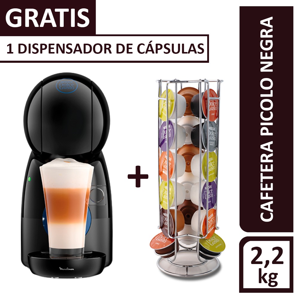 Ripley - CAFETERA NESCAFÉ DOLCE GUSTO PICCOLO XS NEGRA + DISPENSADOR DE  REGALO