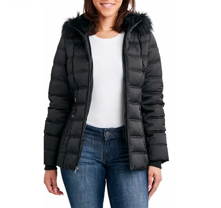 CASACA NAUTICA PUFFER MUJER NEGRO M