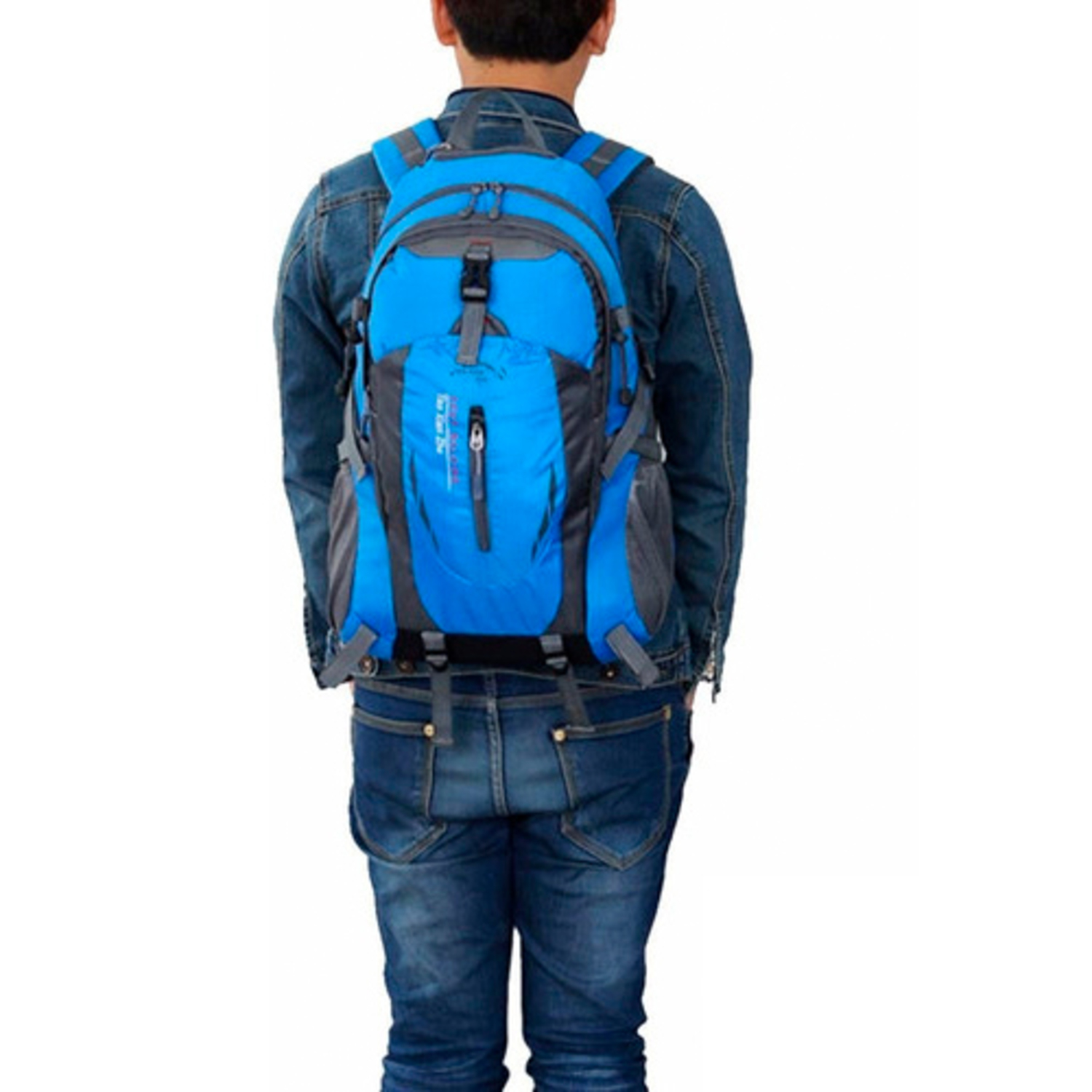 Ripley - MOCHILA DEPORTIVA SPORT LAPTOP MORRAL VIAJE CAMPING AZUL