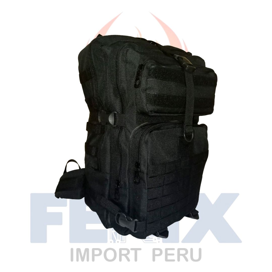 MOCHILA TÃ CTICA FENIX IMPORT TIPO MILITAR GRANDE DE 35 LITROS CAMPING M3  NEGRO