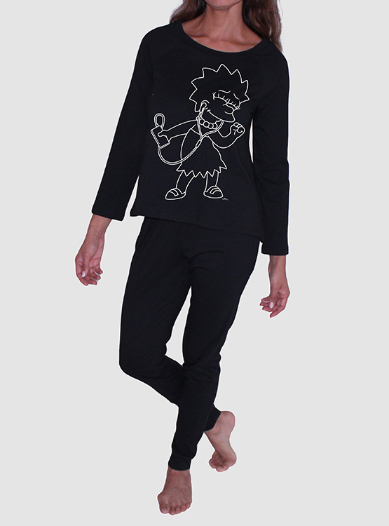 Ripley - PIJAMA LARGO ALGODÓN MUJER