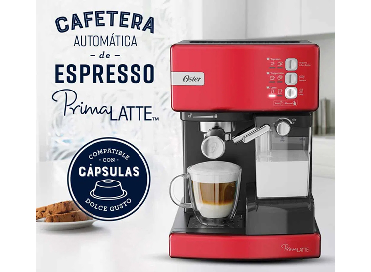 Ripley - OSTER CAFETERA PRIMA LATE I ESPRESSO AUTOMATICO BVSTEM6603R