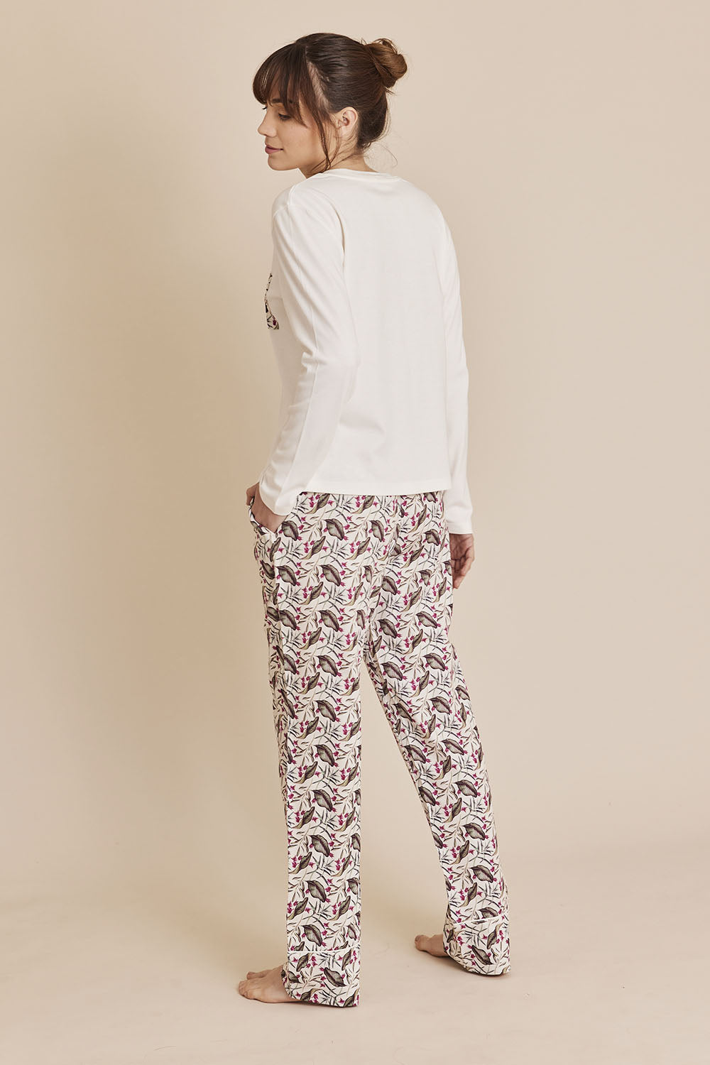 Ripley - PIJAMA PLUMAS MARINA PARA MUJER