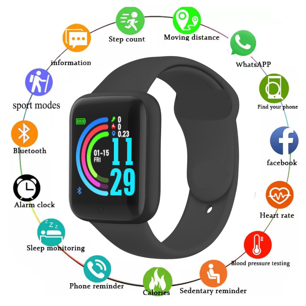 Ripley - AUDIFONOS BLUETOOTH F9 TWS TACTIL POWER BANK N + RELOJ SMARTWATCH  D20 PRO MACARON N