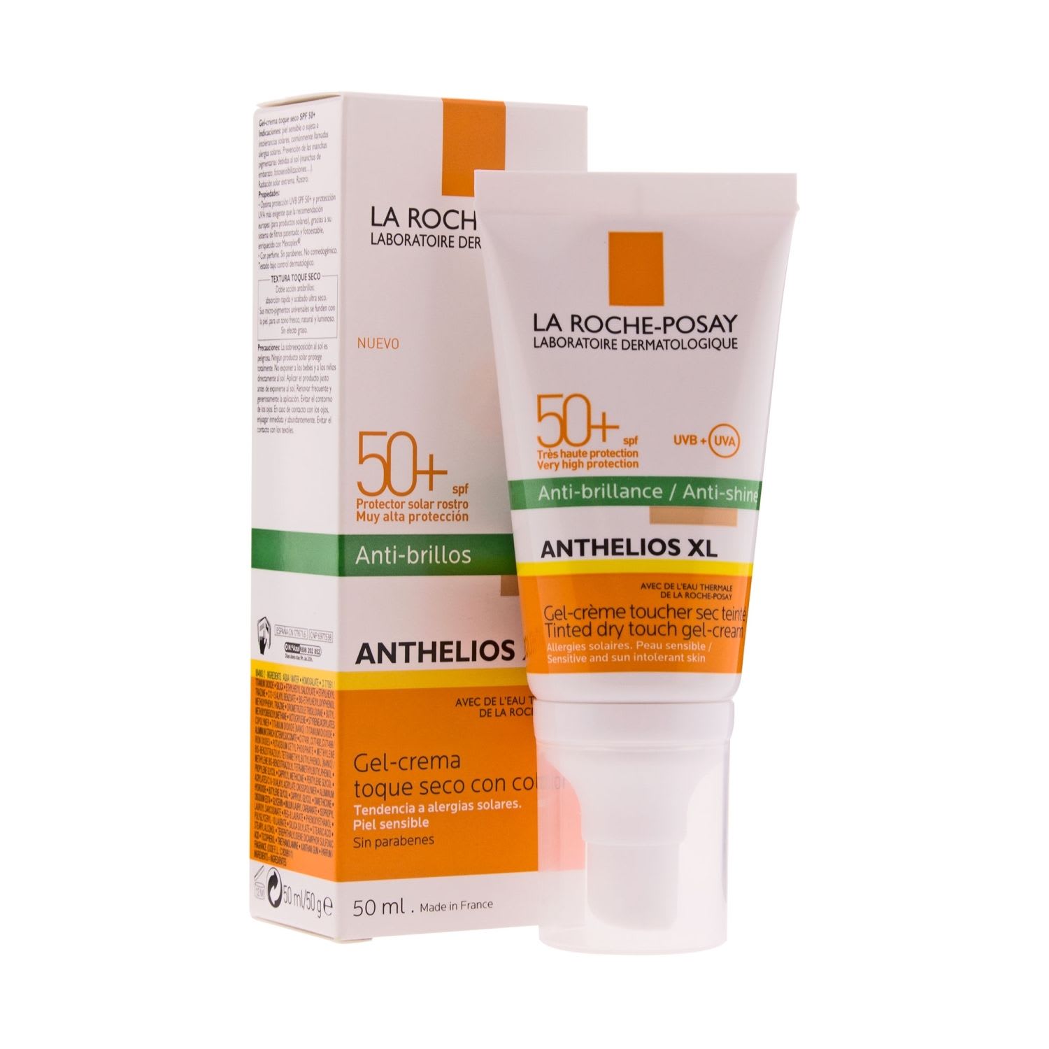 Ripley - LA ROCHE -POSAY ANTHELIOS XL 50+ GEL CREMA TOQUE SECO C/COLOR