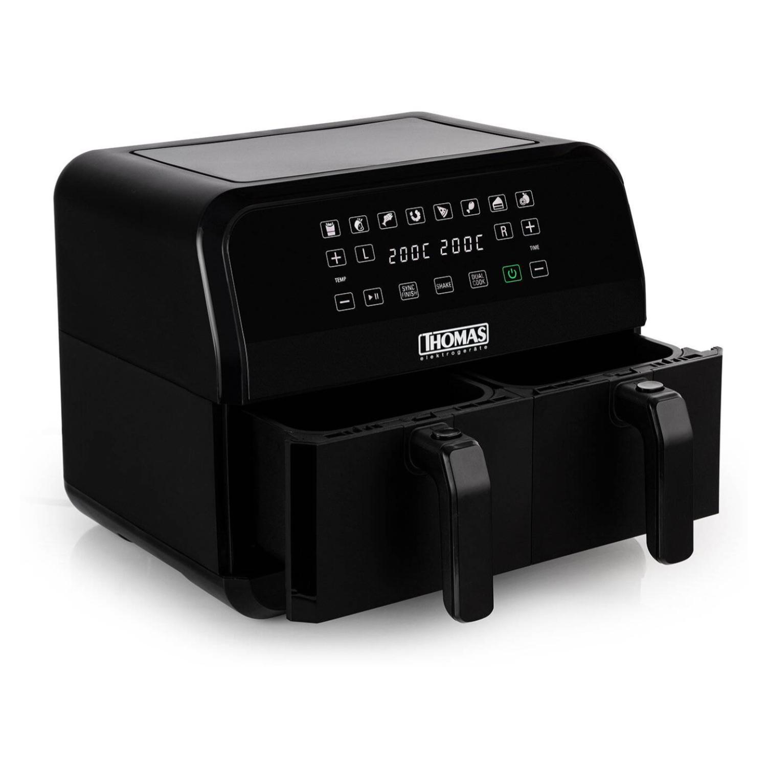 Ripley FREIDORA DE AIRE AIR FRYER DIGITAL 2 CANASTAS 4L C/U THAF80DI