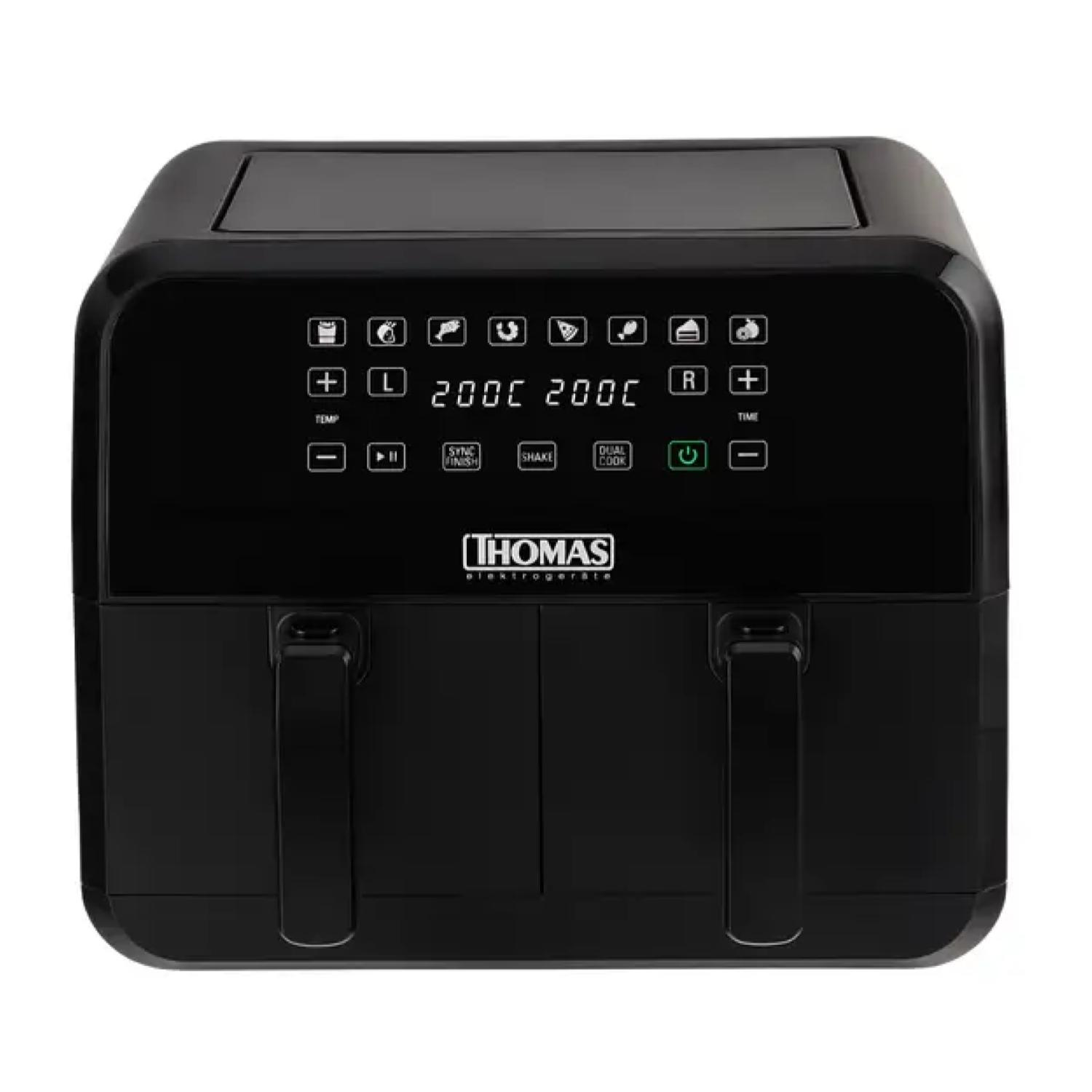 Ripley FREIDORA DE AIRE AIR FRYER DIGITAL 2 CANASTAS 4L C/U THAF80DI