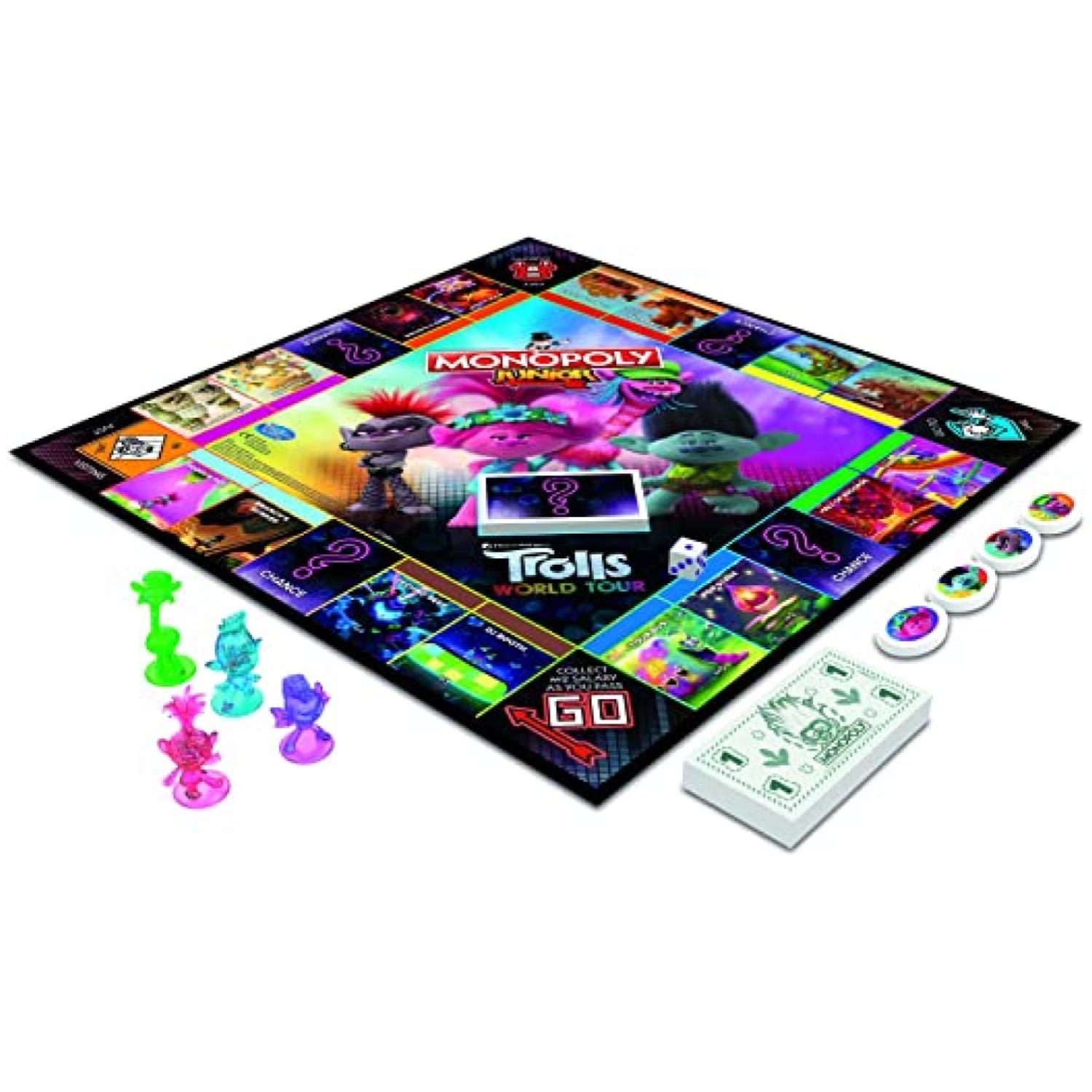 Ripley JUGUETE MONOPOLIO JUNIOR TROLLS WORLD TOUR MONOPOLY HASBRO