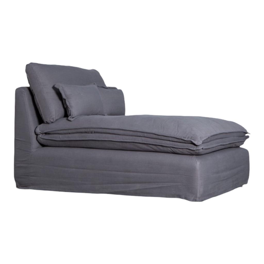 Ripley SOFA CHAISE LONGUE BELLAGIO GRIS CON FUNDA ARTSOFA