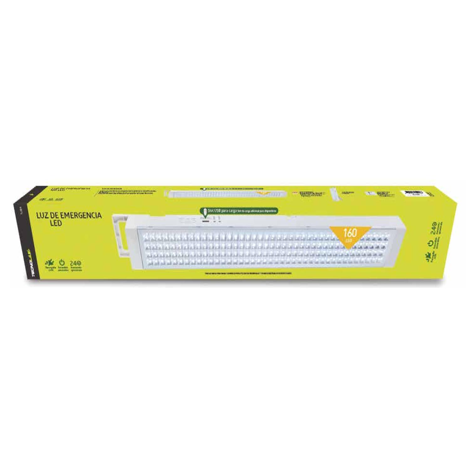 Ripley LAMPARA DE EMERGENCIA 160 LED 640 LUM 5W RECARGABLE TECNOLAB