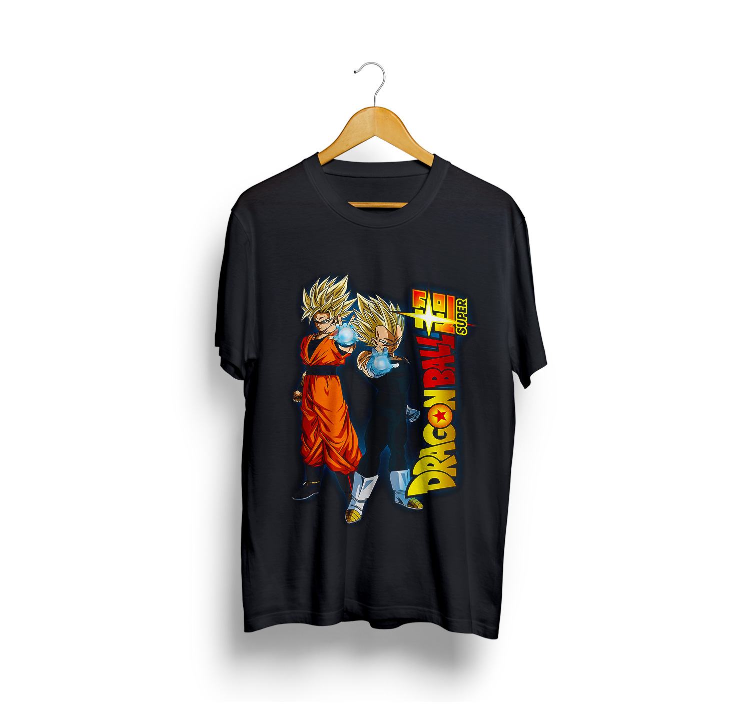 DRAGONBALL SUPER Dragon Ball Super Anime Character Print T-shirt Men's M size cotton black type Vintage Second Hand