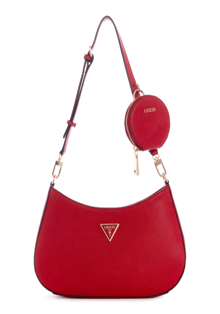 Guess LAYLA TOP ZIP SHOULDER SET Handbag Red atelieryuwa.ciao.jp